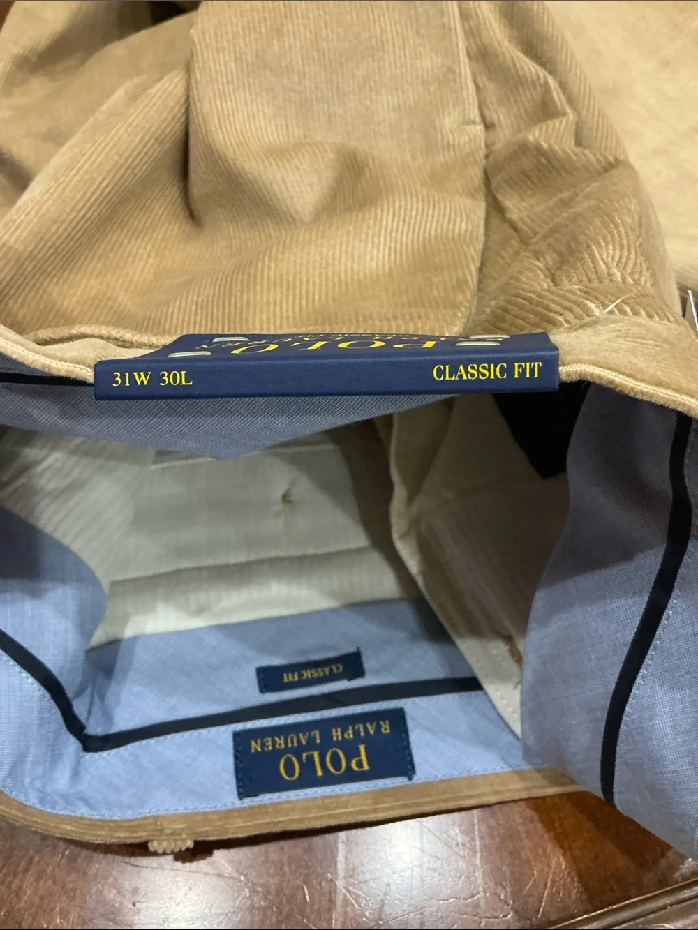 Polo by Ralph Lauren Men's Beige Corduroy Trousers